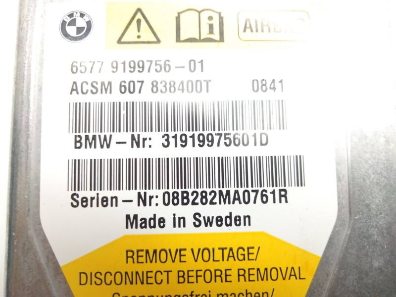 Recambio de centralita airbag para bmw 7 (f01, f02, f03, f04) 730 d referencia OEM IAM 6577919975601  