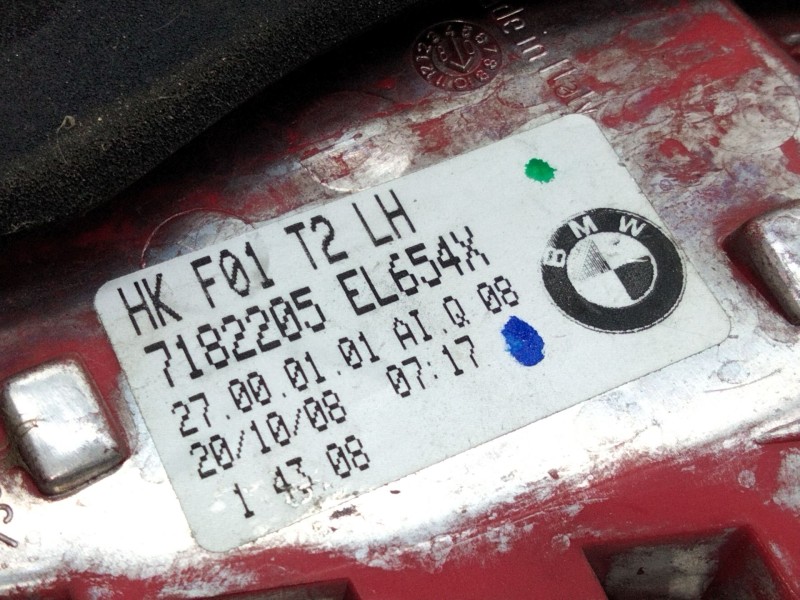 Recambio de piloto trasero izquierdo porton para bmw 7 (f01, f02, f03, f04) 730 d referencia OEM IAM 7182205  