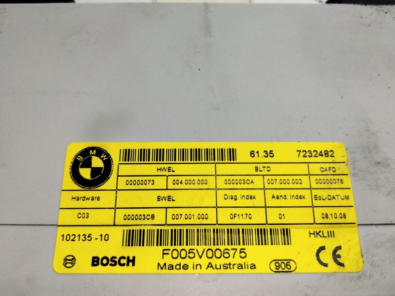 Recambio de modulo electronico para bmw 7 (f01, f02, f03, f04) 730 d referencia OEM IAM 61367232482  