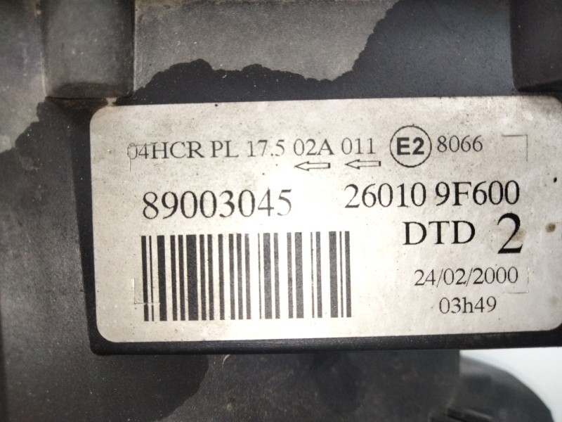Recambio de faro derecho para nissan primera (p11) 2.0 td referencia OEM IAM 89003045  