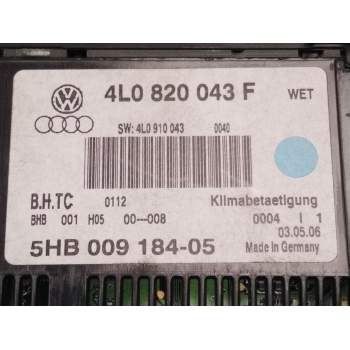 Recambio de mando climatizador para audi q7 (4lb) 3.0 tdi quattro referencia OEM IAM 4L0820043F  