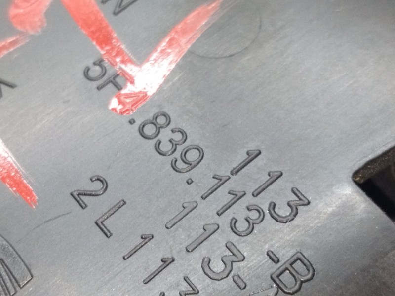 Recambio de maneta interior trasera izquierda para seat leon st (5f8) reference connect referencia OEM IAM 5F4839114B  