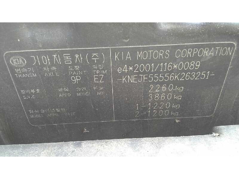 kia sportage del año 2006