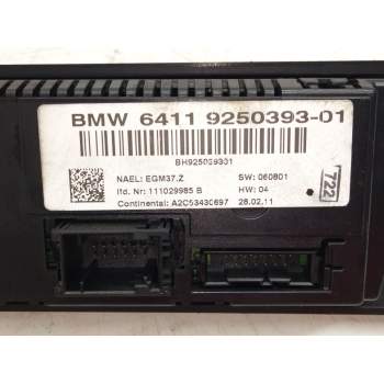 Recambio de mando calefaccion aire acondicionado para bmw serie 3 touring (e91) 318d referencia OEM IAM 925039301  