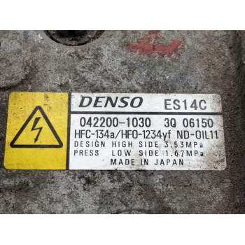 Recambio de compresor aire acondicionado para toyota auris hybrid active referencia OEM IAM 042201030  