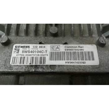Recambio de centralita motor uce para peugeot 307 (s1) xs referencia OEM IAM 5WS40104CT SW9651942480 HW9647423380