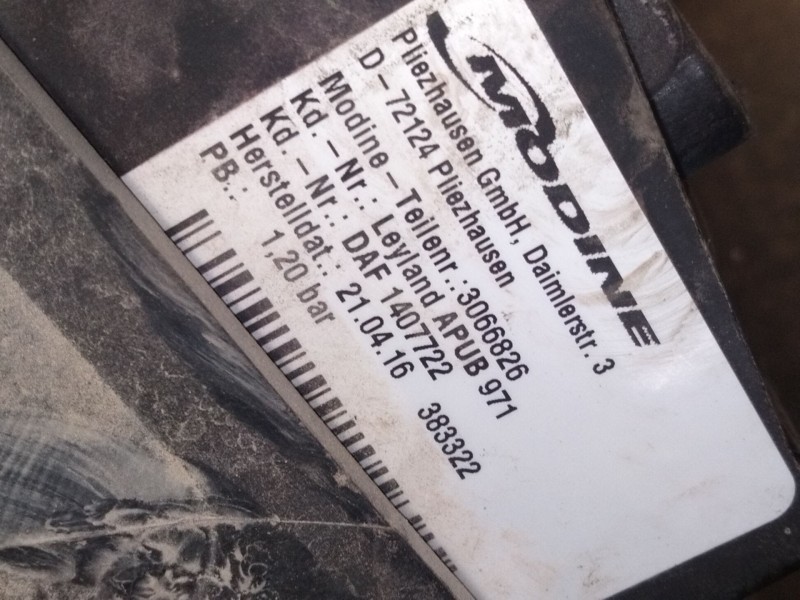 Recambio de radiador agua para daf fa laf 45.220 referencia OEM IAM 1407722  