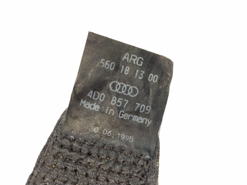 Recambio de cinturon seguridad trasero derecho para audi a8 (d2) 3.7 referencia OEM IAM 4D0857709  