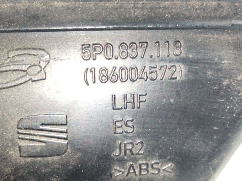 Recambio de maneta interior trasera izquierda para seat leon (1p1) referencia OEM IAM 5P0837113  