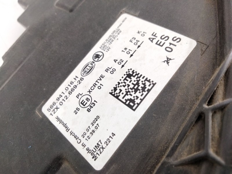 Recambio de faro xenon derecho para skoda kodiaq referencia OEM IAM 566941016H  