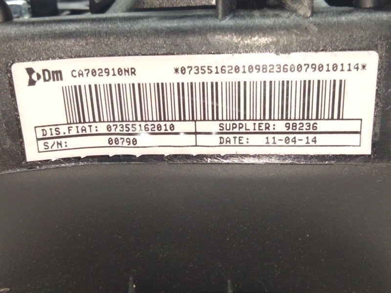 Recambio de airbag delantero izquierdo para fiat punto evo (199_) 1.3 d multijet referencia OEM IAM 07355162010  