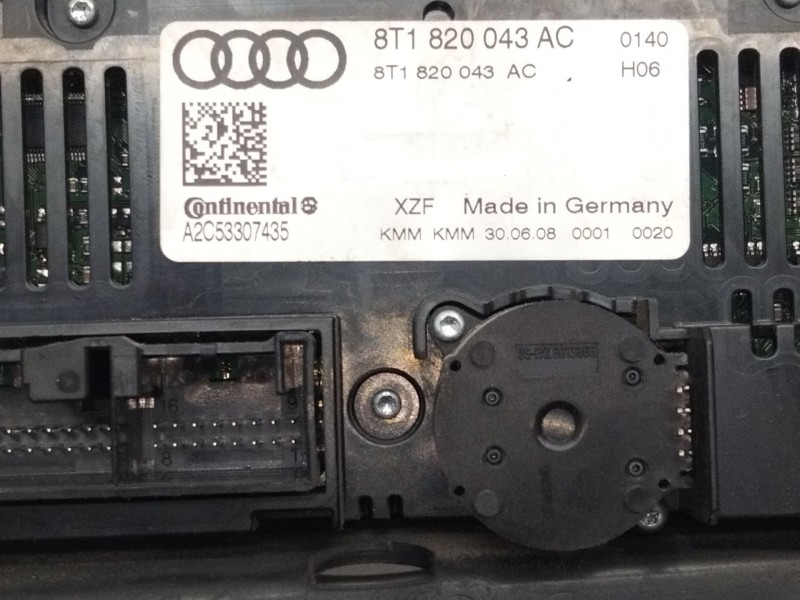Recambio de mando calefaccion / aire acondicionado para audi a4 b8 avant (8k5) 2.0 tdi referencia OEM IAM 8T1820043AC  