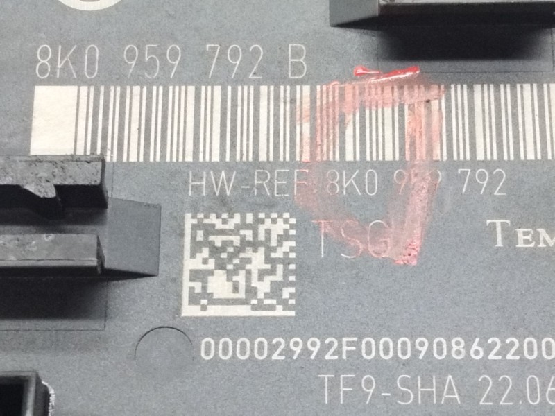 Recambio de modulo control puerta para audi a4 b8 avant (8k5) 2.0 tdi referencia OEM IAM 8K0959792B  
