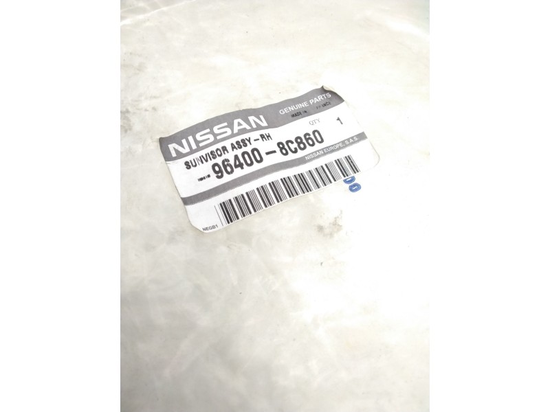 Recambio de parasol derecho para nissan vanette cargo autobús (hc 23) 2.3 d referencia OEM IAM 964008C860  