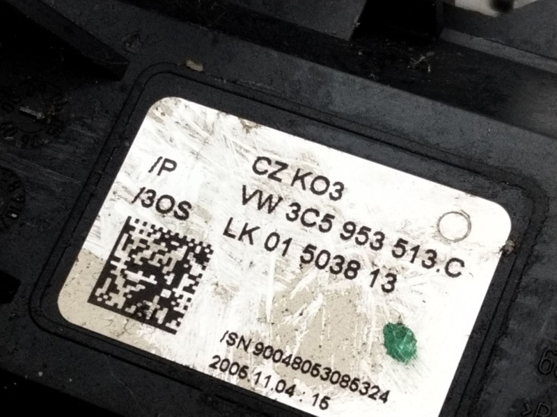 Recambio de mando luces para volkswagen passat b6 (3c2) 2.0 tdi 16v referencia OEM IAM 3C5953513C  