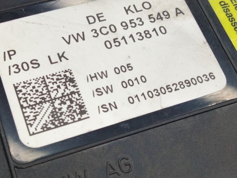 Recambio de centralita de direccion para volkswagen passat b6 (3c2) 2.0 tdi 16v referencia OEM IAM 3C0953549A  