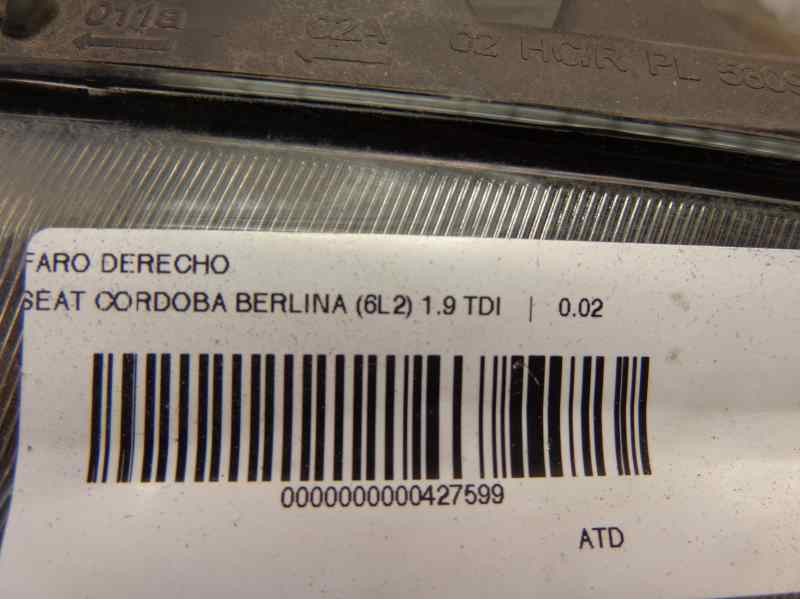 Recambio de faro derecho para bmw serie 5 berlina (e34) 2.0 24v referencia OEM IAM   