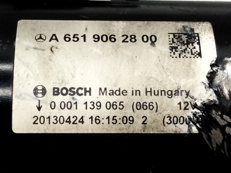Recambio de motor arranque para mercedes-benz clase m (w166) referencia OEM IAM A6519062800  