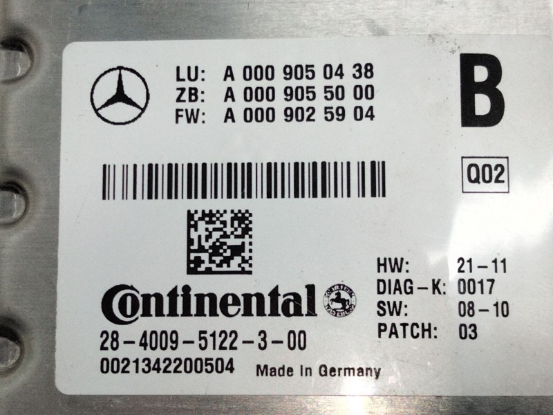 Recambio de camara delantera para mercedes-benz clase m (w166) referencia OEM IAM A0009050438  