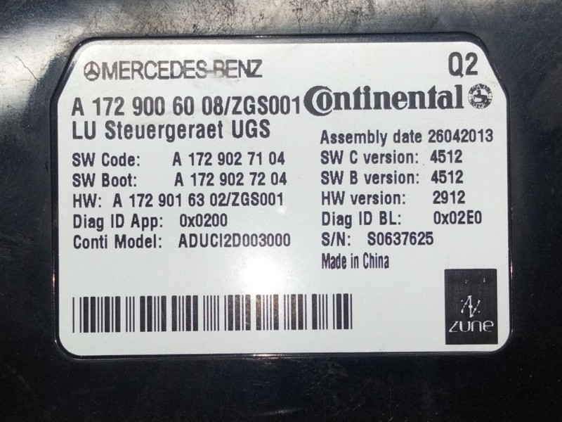 Recambio de centralita luces para mercedes-benz clase m (w166) referencia OEM IAM A1729006008  