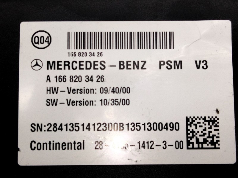 Recambio de modulo electronico para mercedes-benz clase m (w166) referencia OEM IAM A1668203426  