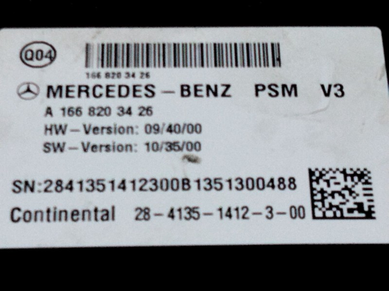 Recambio de modulo electronico para mercedes-benz clase m (w166) referencia OEM IAM A1668203426  