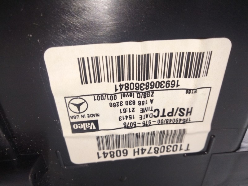 Recambio de calefaccion entera normal para mercedes-benz clase m (w166) referencia OEM IAM A1668303260  