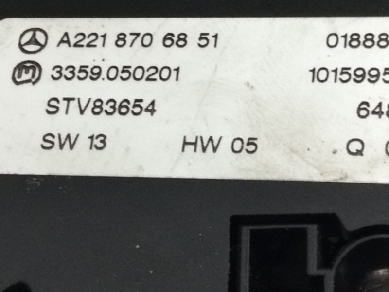 Recambio de mando multifuncion para mercedes-benz clase s (w221) s 320 cdi 4-matic (221.080, 221.180) referencia OEM IAM A221870
