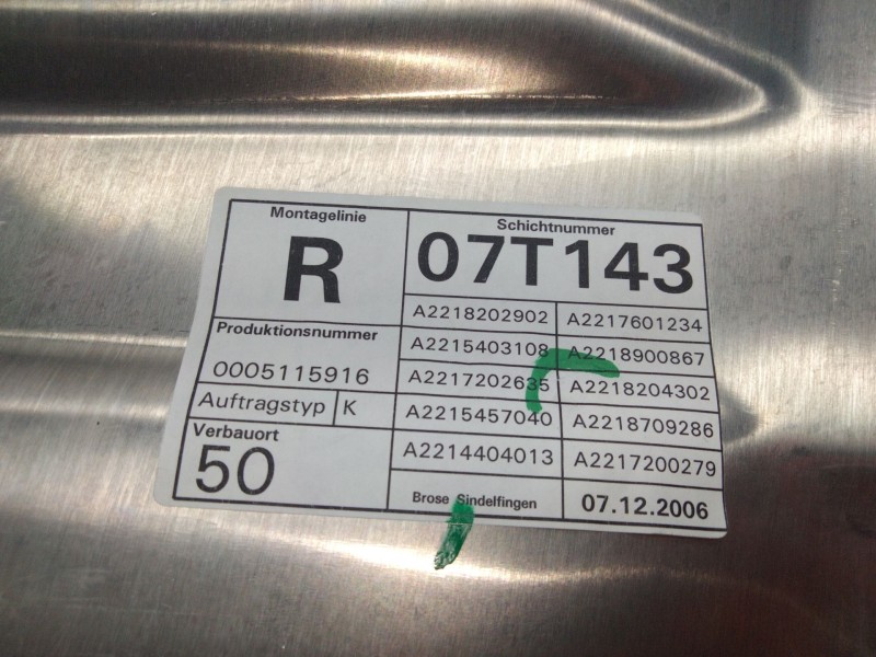 Recambio de elevalunas delantero derecho para mercedes-benz clase s (w221) s 320 cdi 4-matic (221.080, 221.180) referencia OEM I