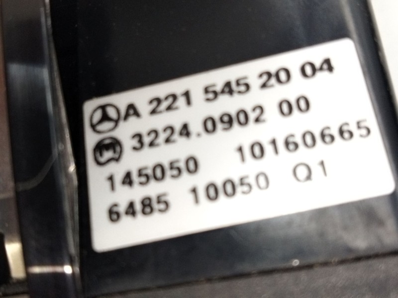 Recambio de mando luces para mercedes-benz clase s (w221) s 320 cdi 4-matic (221.080, 221.180) referencia OEM IAM A2215452004  