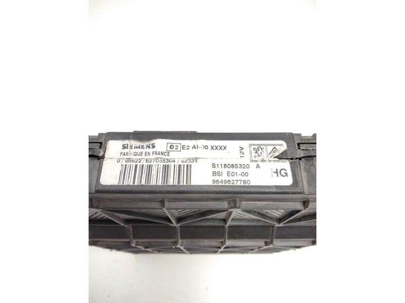 Recambio de centralita bsi para peugeot partner monospace (5_, g_) 1.9 d referencia OEM IAM 9649627780 SIEMENS S118085320A