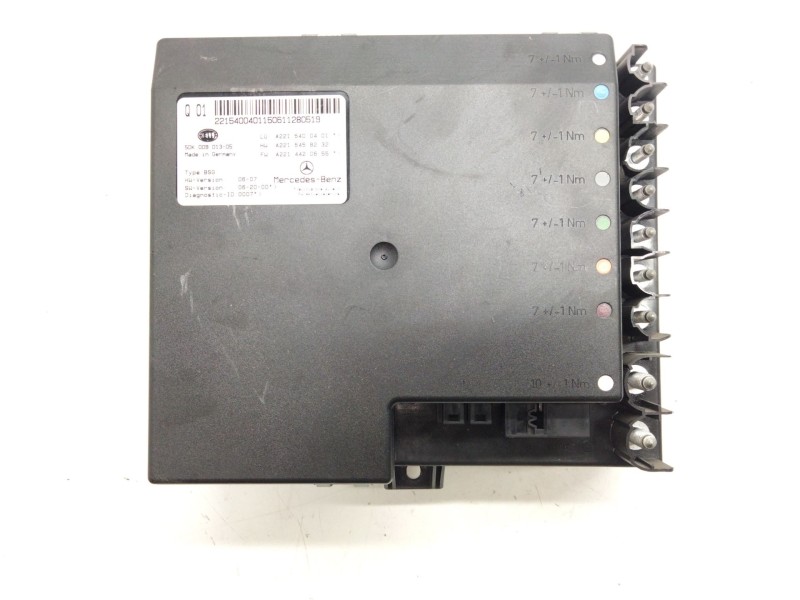 Recambio de caja fusibles para mercedes-benz clase s (w221) s 320 cdi 4-matic (221.080, 221.180) referencia OEM IAM A2215400401 