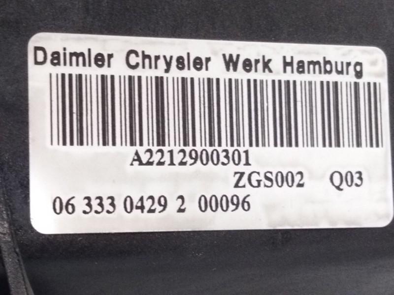 Recambio de pedal freno para mercedes-benz clase s (w221) s 320 cdi 4-matic (221.080, 221.180) referencia OEM IAM A2212900301  