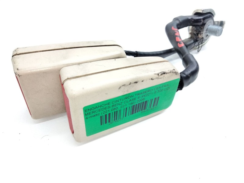 Recambio de enganche cinturon trasero central para mercedes-benz clase s (w221) s 320 cdi 4-matic (221.080, 221.180) referencia 