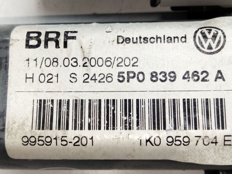 Recambio de motor elevalunas trasero derecho para seat altea (5p1) 2.0 tdi 16v referencia OEM IAM 1K0959704E  