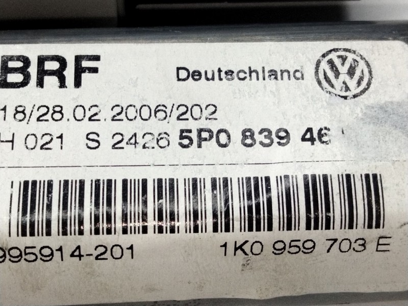 Recambio de motor elevalunas trasero izquierdo para seat altea (5p1) 2.0 tdi 16v referencia OEM IAM 1K0959703E  