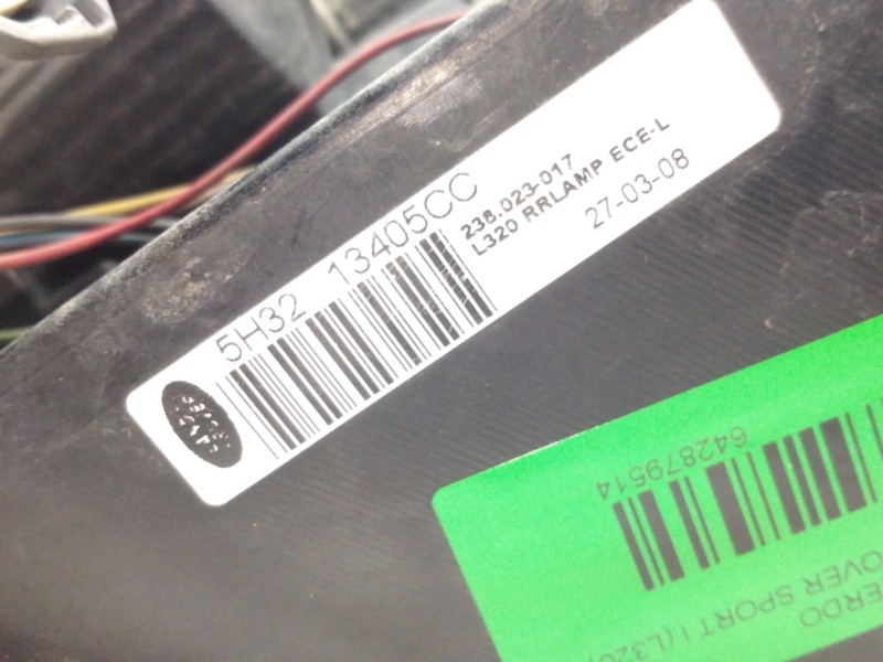 Recambio de piloto trasero izquierdo para land rover range rover sport i (l320) 3.6 d 4x4 referencia OEM IAM 5H3213405CC  