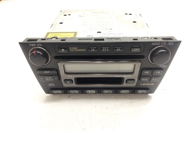 Recambio de sistema audio / radio cd para lexus is200 (ds2/is2) referencia OEM IAM 8612053150  