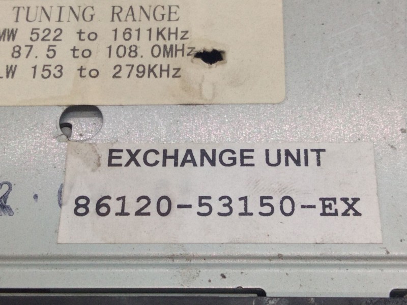 Recambio de sistema audio / radio cd para lexus is200 (ds2/is2) referencia OEM IAM 8612053150  