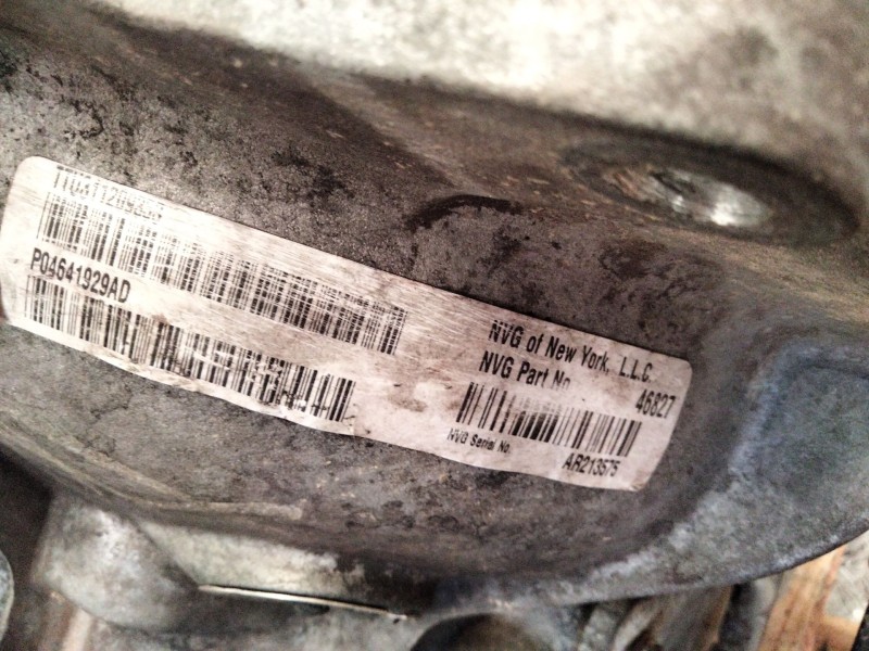 Recambio de caja cambios para chrysler voyager iv (rg, rs) 2.5 crd referencia OEM IAM P04641929AD  