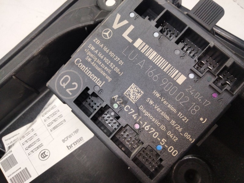 Recambio de elevalunas delantero izquierdo para mercedes-benz clase a (w176) a 200 cdi / d (176.008) referencia OEM IAM A1237660