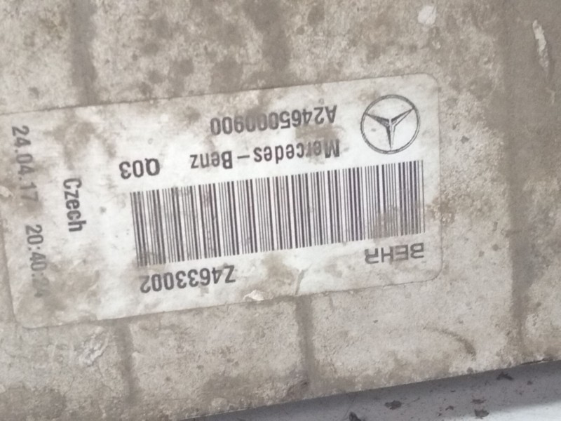 Recambio de intercooler para mercedes-benz clase a (w176) a 200 cdi / d (176.008) referencia OEM IAM A2465000900  