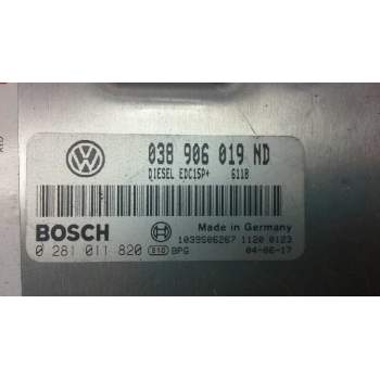 Recambio de centralita motor uce para volkswagen polo (9n1) 1.9 tdi referencia OEM IAM 038906019ND 0281011820 1039S06267