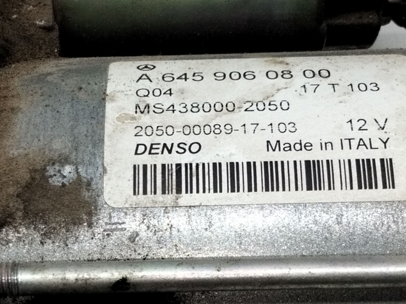 Recambio de motor arranque para mercedes-benz clase a (w176) a 200 cdi / d (176.008) referencia OEM IAM A6459060800  