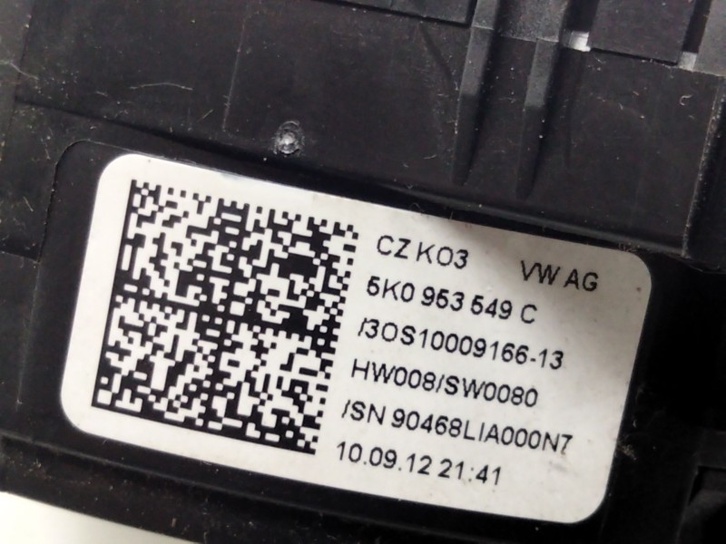 Recambio de anillo airbag para volkswagen golf plus (521) advance referencia OEM IAM 5K0953549C  