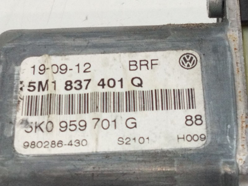 Recambio de elevalunas delantero izquierdo para volkswagen golf plus (521) advance referencia OEM IAM 5M1837401Q  