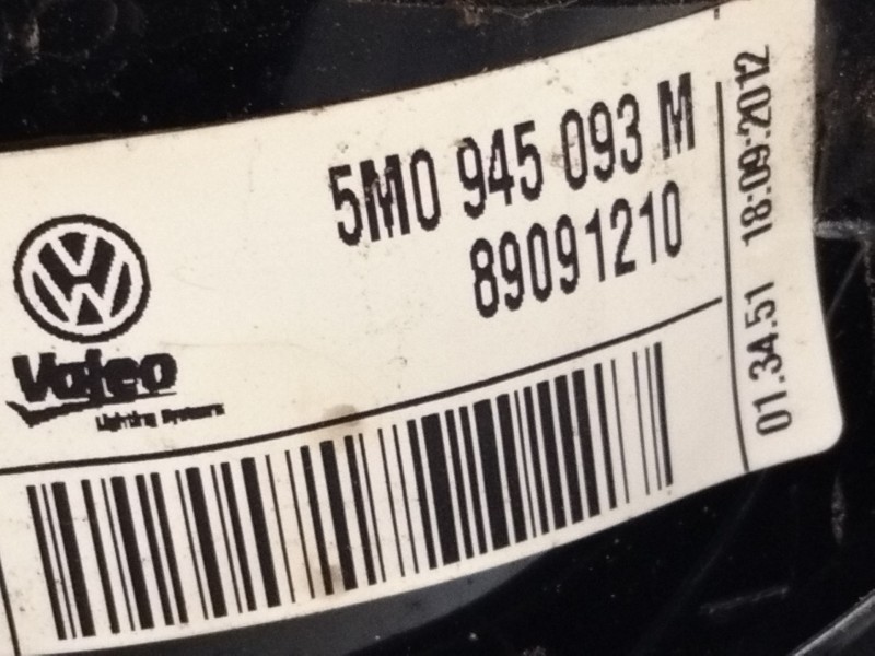 Recambio de piloto trasero izquierdo porton para volkswagen golf plus (521) advance referencia OEM IAM 5M0945093M  