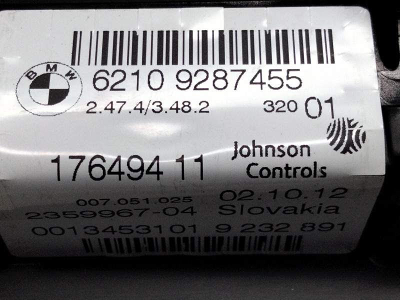 Recambio de cuadro instrumentos para bmw serie 1 lim. (f20/f21) referencia OEM IAM 62109287455  
