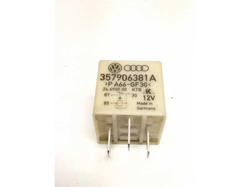 Recambio de rele para volkswagen golf iv (1j1) 1.9 tdi referencia OEM IAM 357906381A RELE FUENTE ALIMENTACION 109 //BOLSA 5 UNID