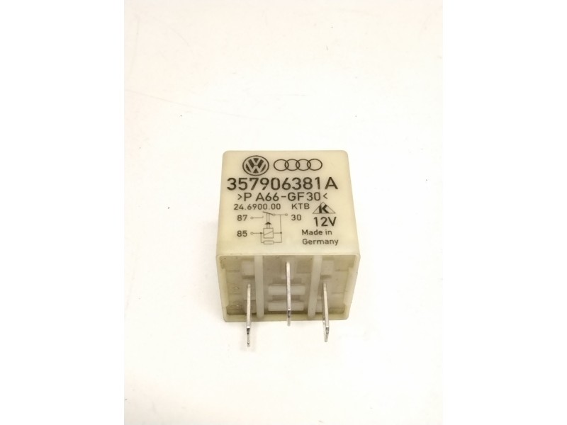 Recambio de rele para volkswagen golf iv (1j1) 1.9 tdi referencia OEM IAM 357906381A RELE FUENTE ALIMENTACION 109 //BOLSA 5 UNID